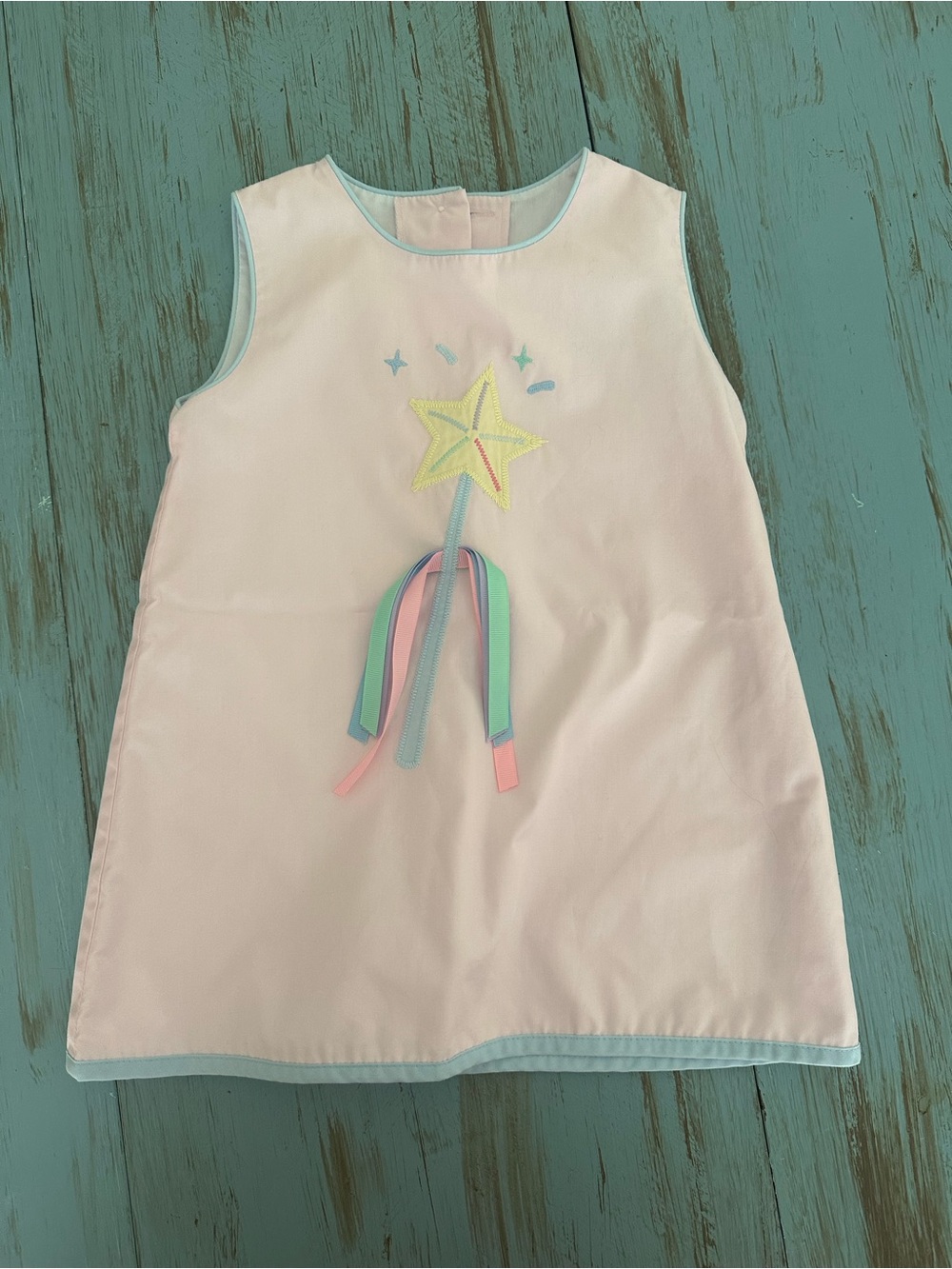 THE BEAUFORT BONNET COMPANYGirls Pastel Star Wand Shift Dress - Pink & Mint